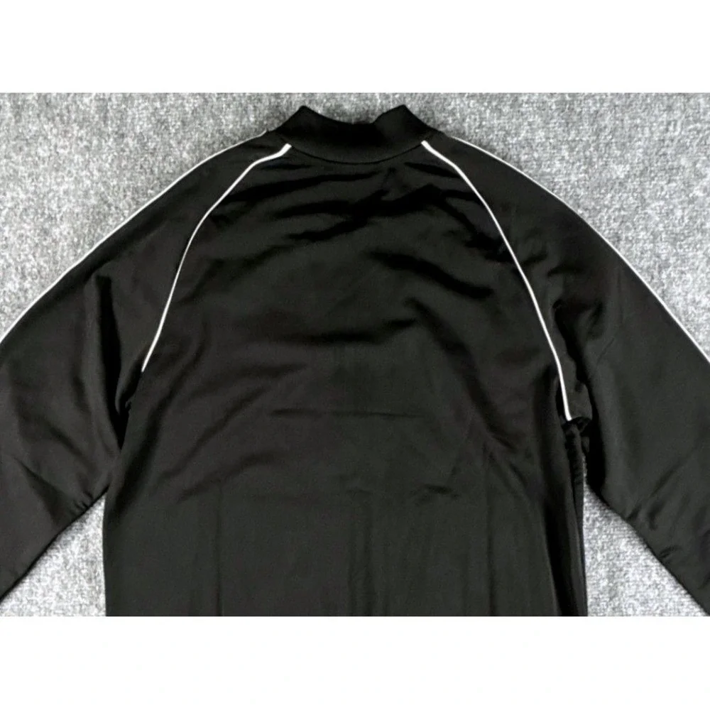 Adidas Originals SST Track Jacket Youth Large Black 13-14Yrs White Full Zip NWT